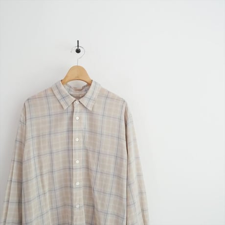 2026SS今季 SPICK&SPAN コットンボイルチェックシャツ 26050200306020 2605-1337