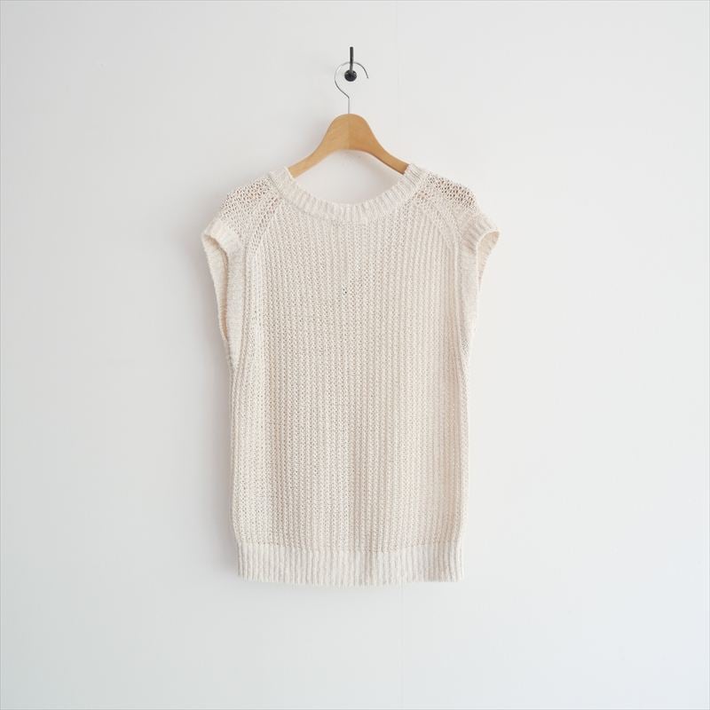 2025SS / Plage SILK-LINEN LILY Vネック ニット 2508092