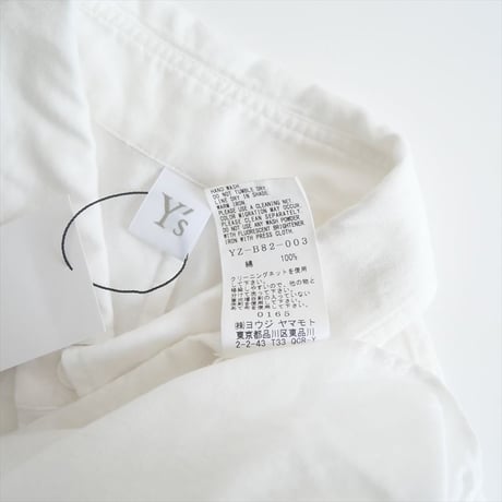 継続販売品 / Y's / COTTON THIN TWILL BACK DRAPE BLOUSE / YZ-B82-003 / 2404-1046