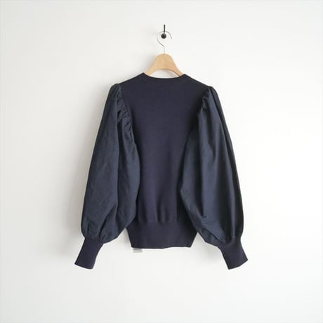 2024 / 未使用 / VERMEIL par iena / コットンリネンコンビニットプルオーバー / 24080938509110 / 2505-0318
