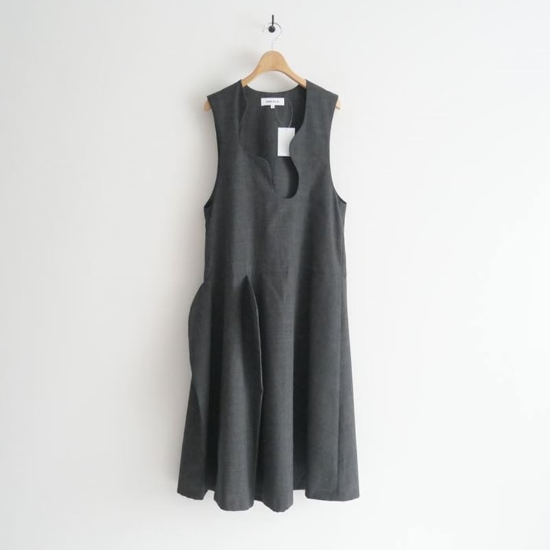 2023AW / ENFOLD / ROUND-NECK JUMPER-DRESS / 300 2023AW / ENFOLD / ROUND-NECK JUMPER-DRESS / 300
