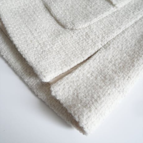 2022AW / DEUXIEME CLASSE / TWEED カーディガンジャケット WHT(DEU) / 22010500408030 / 2402-0786