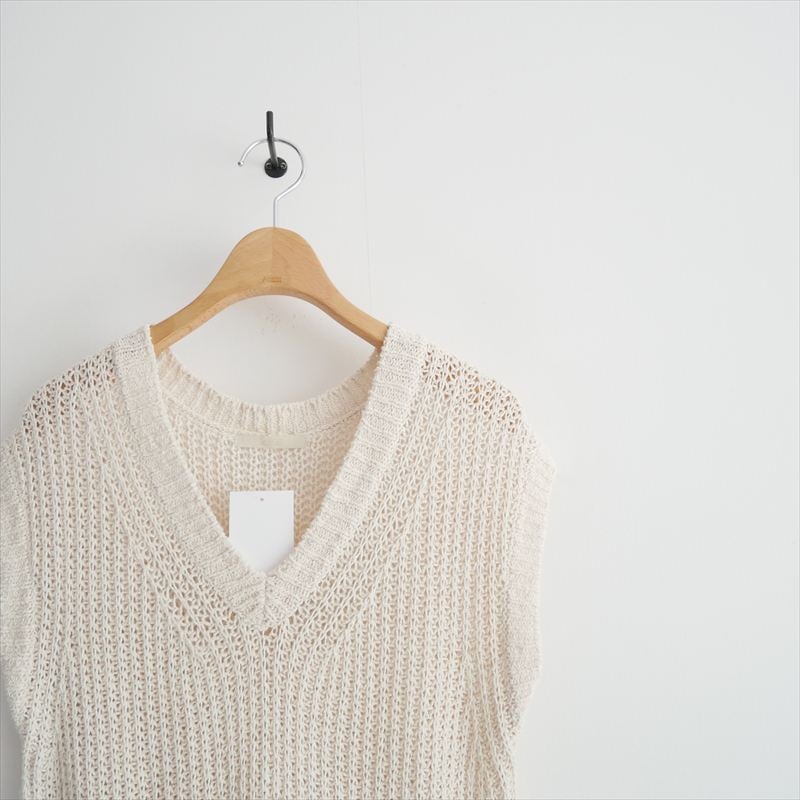 2025SS / Plage SILK-LINEN LILY Vネック ニット 2508092
