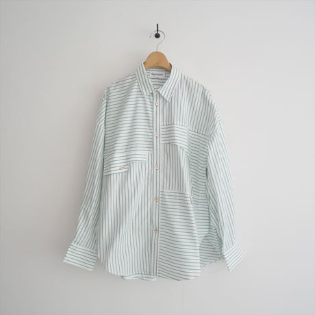 2024・人気完売品 / 未使用 / nagonstans / round flare shirt / 470HS430-1010 / 2508-0112