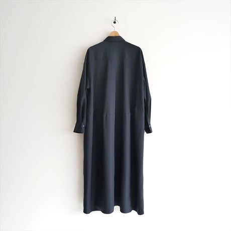 2024AW・人気完売品 / nagonstans / egg drape shirt dress / 470HA433-0950 / 2510-1383