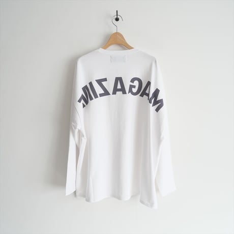 2023AW・人気完売品 / 未使用 / THIRD MAGAZINE / バックプリントロングTシャツ / A0833UTS009 / 2411-2135