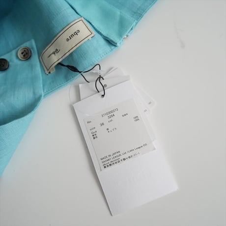 2023 / Ron Herman別注カラー LOOK掲載商品 / ebure × Ron Herman / Botanical Linen Dress (sax) / 2311-0323