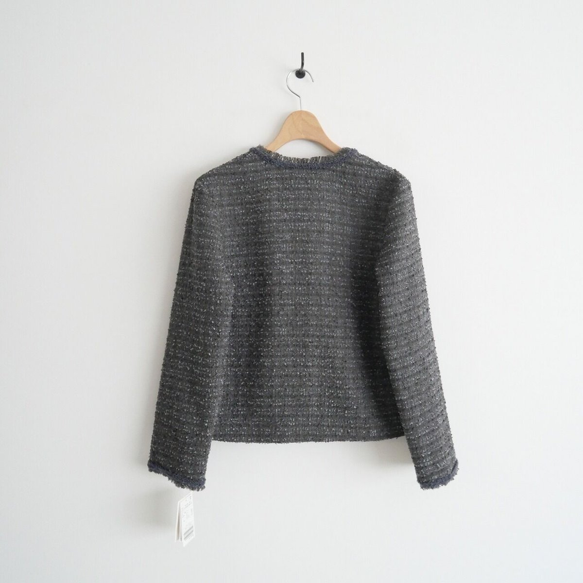 2022 / 未使用 / VERMEIL par iena / ファンシーツイード ノーカラー