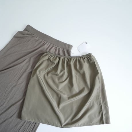2025SS Plage silk/linen long スカート 25060922707020 2606-0423