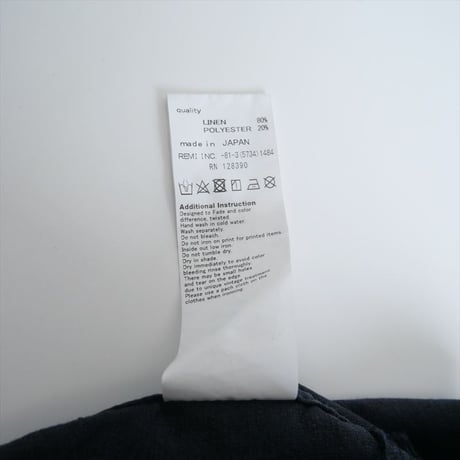 2022 / REMI RELIEF / LINEN ALL IN ONE / L'Appartement別注 / 2305-1322