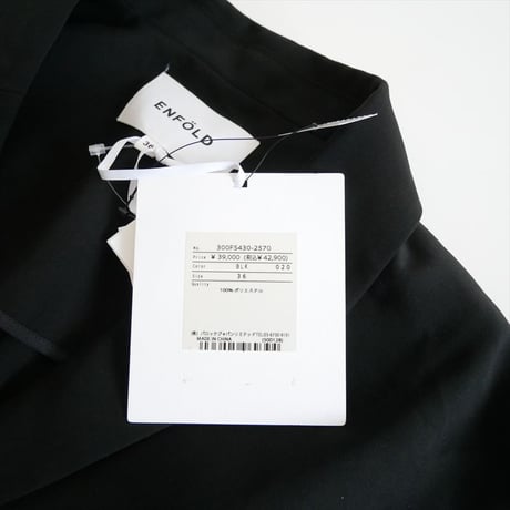 2022 / 未使用 / ENFOLD / Comfortable Twill Backギャザージャケット / 300FS430-2570 / 2512-1653