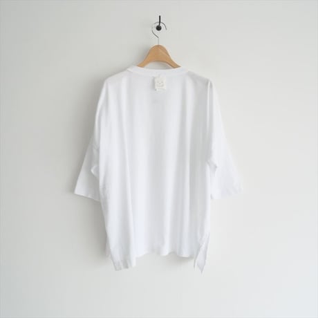 2023 / 未使用 / 45R / 度詰天竺のビッグスリットTシャツ / 70870013 / 2310-0658