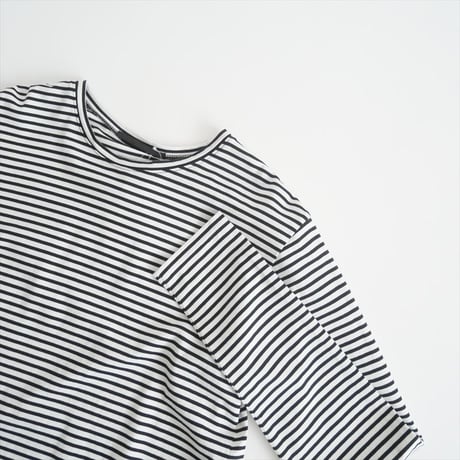 2021AW / 未使用 / AP STUDIO / DistortionボーダーTsh / 21070586502030 / 2409-0768