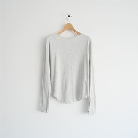 2024・人気完売品 / ETRE TOKYO / オーコットテレコヘンリーネックトップス / 1224412093 / 2602-0038