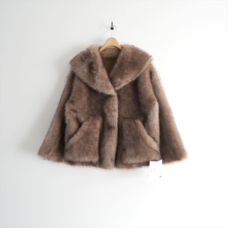 THINK FUR Mサイズ チャコールグレー THINK FUR - シンクファー | エコファーコート・アウター 正規通販 Sir