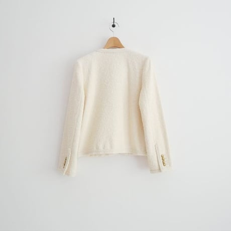 未使用 L'Appartement購入品 Col Pierrot Original Yarn Tweed Jacket 24010560512130 2605-0640