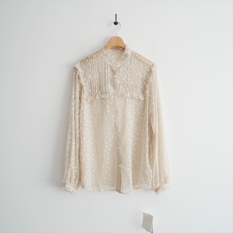 2025SS・人気完売品 / 未使用 / IENA / 楊柳フリルピンタックブラウス