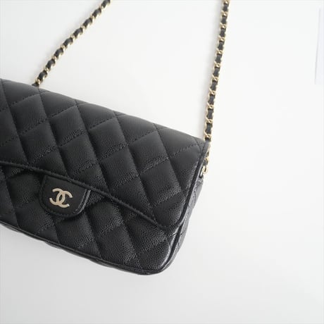 2023 / CHANEL / PHONE HOLDER WITH CAIN キャビアスキンショルダーウォレットバッグ / AP2096B10583 C3906 / 2411-0024