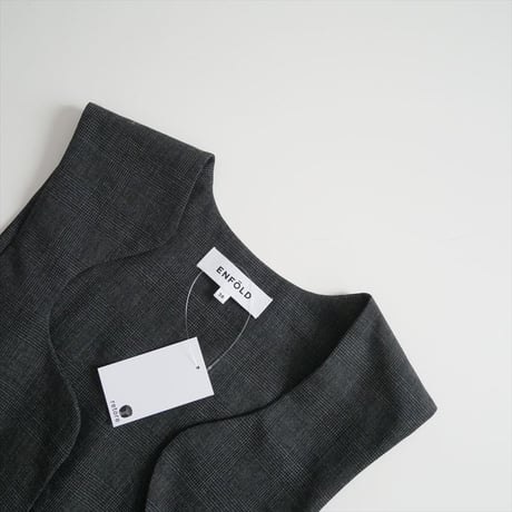 2023AW / ENFOLD / ROUND-NECK JUMPER-DRESS / 300GA233-0570 / 2406-0665