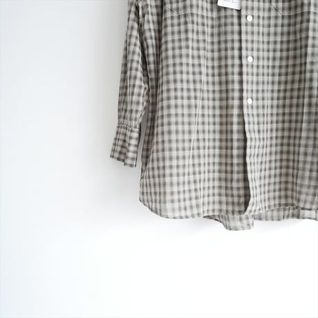 2024SS / 未使用 / SPICK&SPAN / コットンボイルチェックシャツ / 24050200311020 / 2512-114