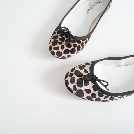 2022AW / 日本限定品 / repetto / Cendrillon　ベロアレオパードバレエシューズ / 2402-0329