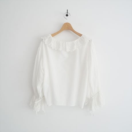 2023SS / 67nowos / Lace blouse / 6103005908 / 2507-0305