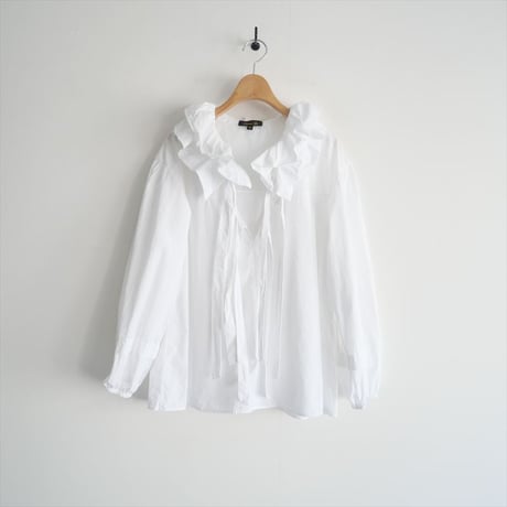 2023 / Drawer / RESORT1 フリルリボンブラウス WHITE / 65212991200 / 2403-1060