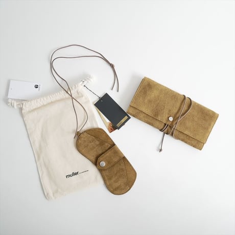 継続販売品 / 未使用 / muller of yoshiokubo / Jewelry Case in SuedeとGlasses Caseのセット / 2603-0133