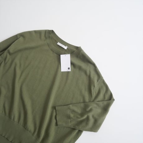2025 / GALERIE VIE / プレーンコットン クルーネックプルオーバー / 23025102111 / 2507-0487