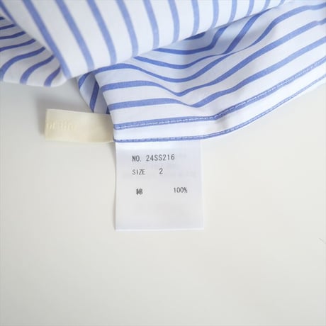 2024SS / fruits of life / ストライプハイネックシャツ / 24SS216 / 2411-0303