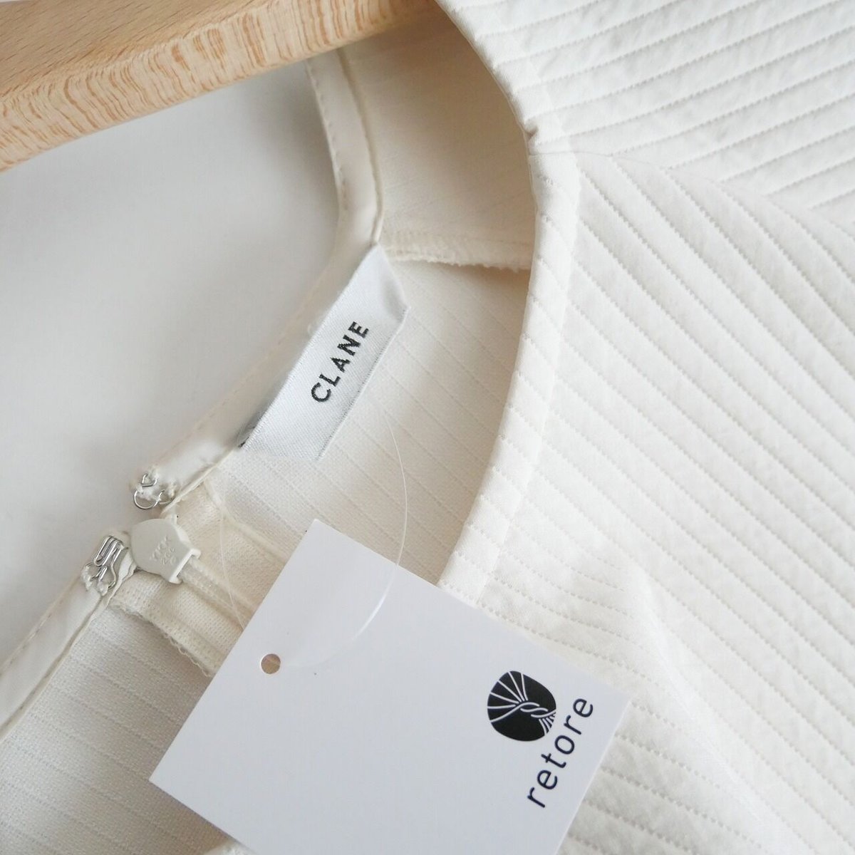 2022SS 未使用 / CLANE / STRIPE QUILT COCOON ONE PI 