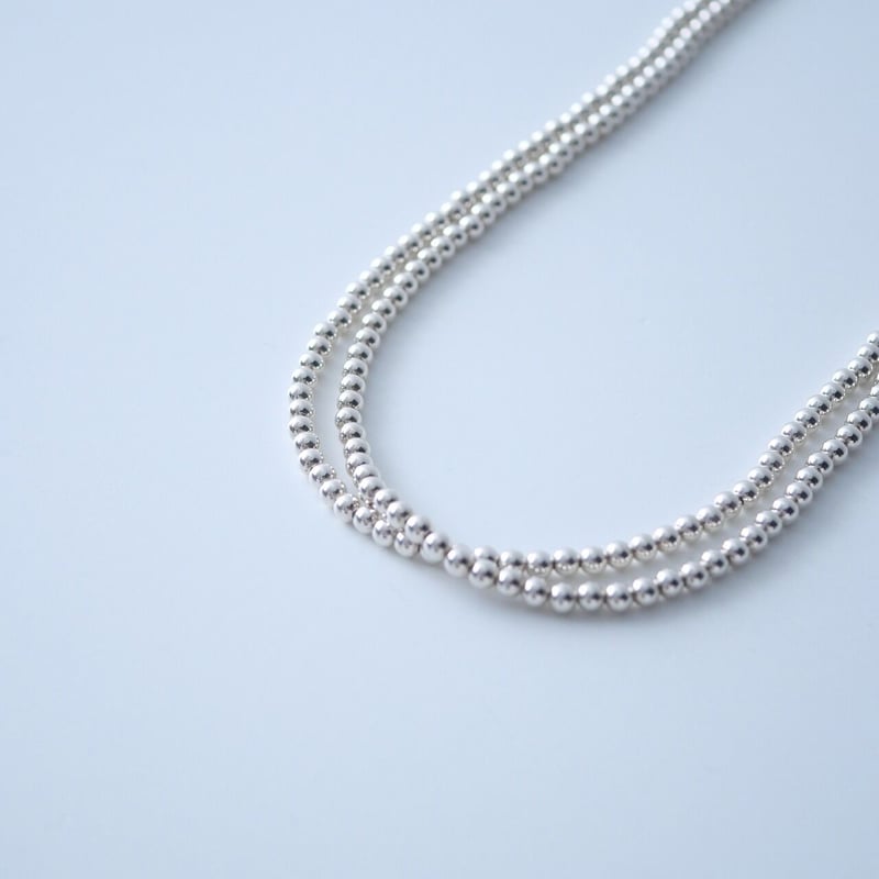 ロンハーマン　Silver Beads Necklace 5mm×71