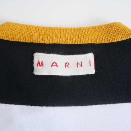 2022 / MARNI / ボーダーショートスリーブニット / GCMD0345Q / 2412-0910