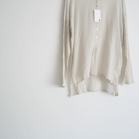 2023SS・人気完売品 / Plage別注 / LES ATELIERS FRANCAIS DE CONFECTION / HENLY NECK L/SL シャツ / 2409-0634