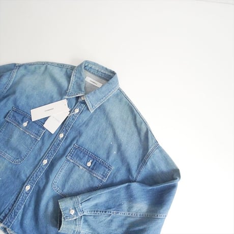 2025・人気完売品 未使用 AP STUDIO購入品 JOHNBULL デニムクロップドシャツ 25050587000630 2606-0204