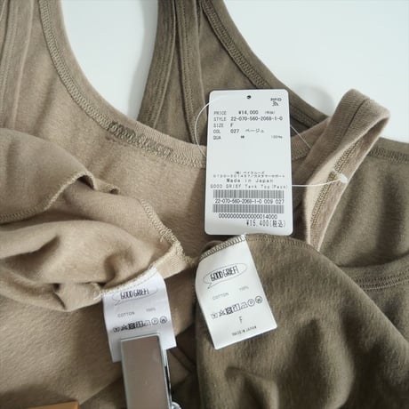 2022SS / 未使用 / L'Appartement購入品 / GOOD GRIEF! / Tank Top(Pack) / 22070560206810 / 2504-0040