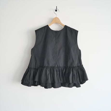 2022SS / MARILYN MOON / asymmetry frill sleeve less blouse / 4221-006 / 2311-0452
