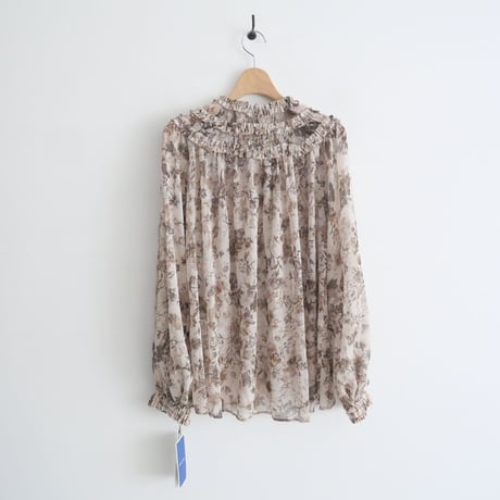 2022 / 未使用 / HELIOPOLE / DEVEAUX CHIFFON FRILL BLOUSE / 22003013037HN / 2306-0298