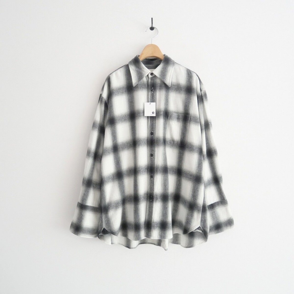 Shinzone DOUBLE CUFF CHECK BLOUSE - シャツ/ブラウス(七分/長袖)