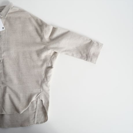 2024AW今季 / 未使用 / ARGUE / ORGANIC COTTON&YAK OVER SIZED FRANNELL SHIRT / 2411-1822