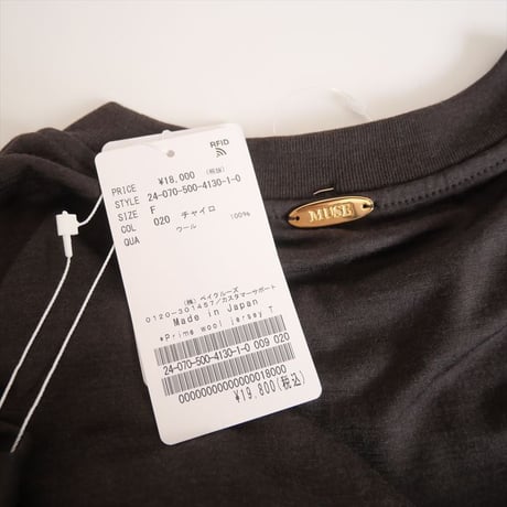 2024・人気完売品 / 未使用 / DEUXIEME CLASSE / Prime wool jersey Tシャツ / 24070500413010 / 2504-0551
