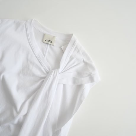 2024SS / ISABEL MARANT / Nayda Tシャツ ツイストフレンチスリーブ / TS0175FA-A1N41I / 2409-0072