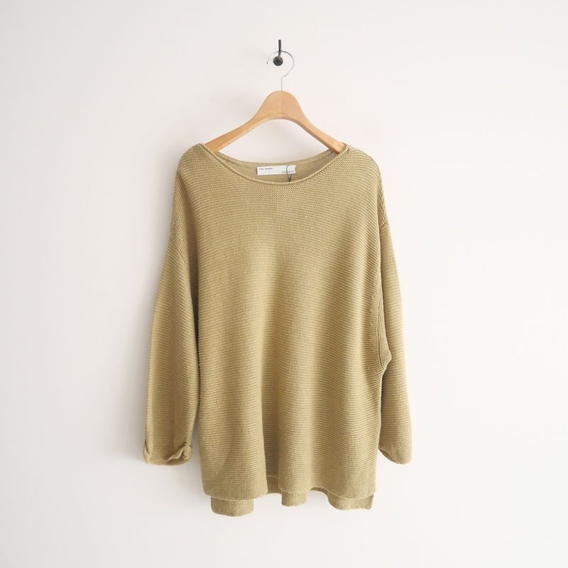【L'Appartement】Linen Boat Neck Knit ブラック L'Appartement】Linen Boat Neck Knit ブラック L'Appartement