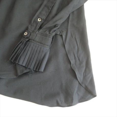 2022AW / 未使用 / JUN MIKAMI / PLEATS COLLAR WOOL BLEND SHIRT / 22AW-6-H / 2508-2195