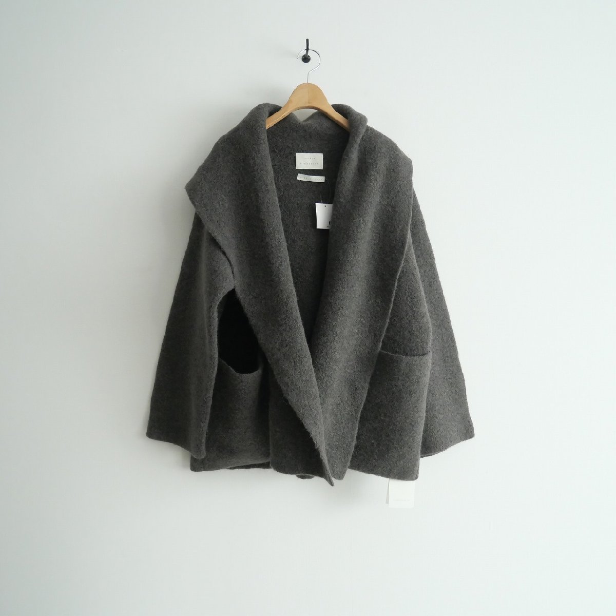 ローレンマヌージアン ショートカーディガン ガウンコート 1 グレー