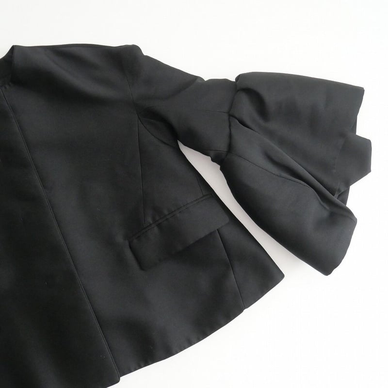 Drawer ドゥロワー フレアスリーブ ノーカラージャケット Drawer（ドゥロワー）の「Drawer フリンジノーカラージャケット