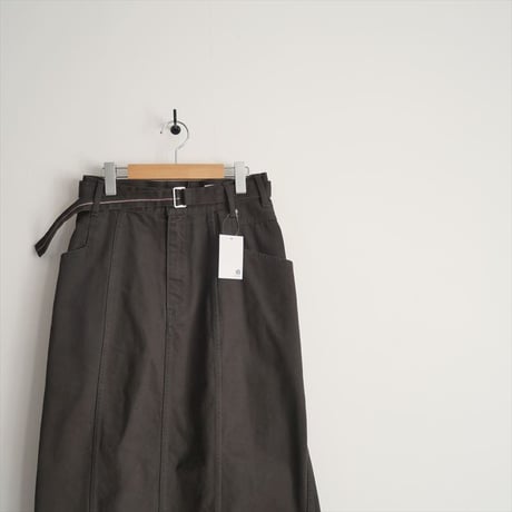 2024AW / beautiful people / color denim long skirt / 1435107011 / 2501-0289