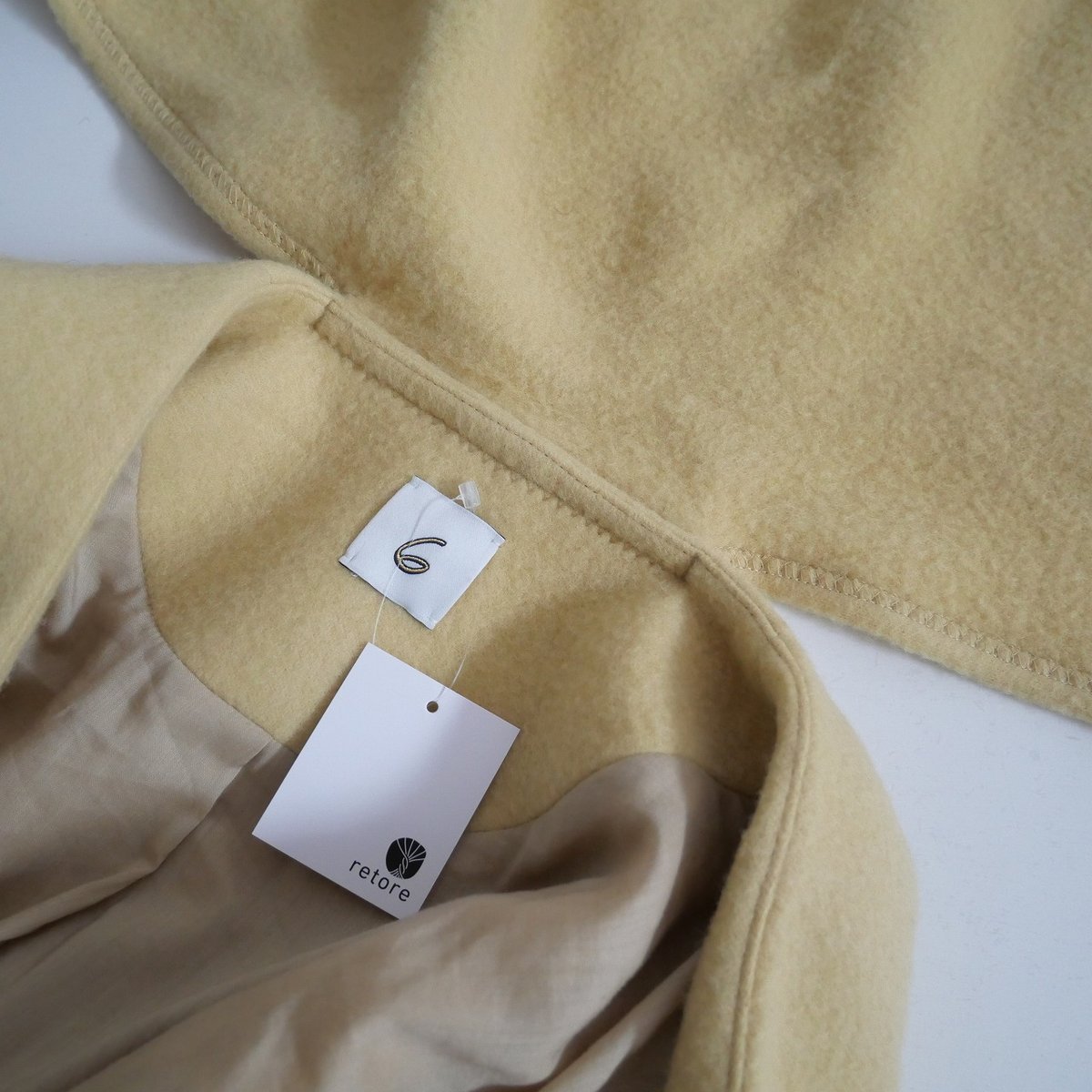 新品＜6(ROKU)＞SCARF COAT/コート 6（ロク）の「＜6(ROKU)＞SCARF COAT/コート：（その他アウター
