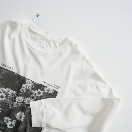 2023SS / TOUJOURS / wildflower フォトプリントロングスリーブTシャツ / 2405-0636