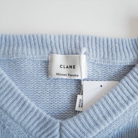〇2025AW今季 / 未使用 / 田中みな実さんコラボ / CLANE / V NECK KNIT TOPS / 19106-2272 / 2510-1429